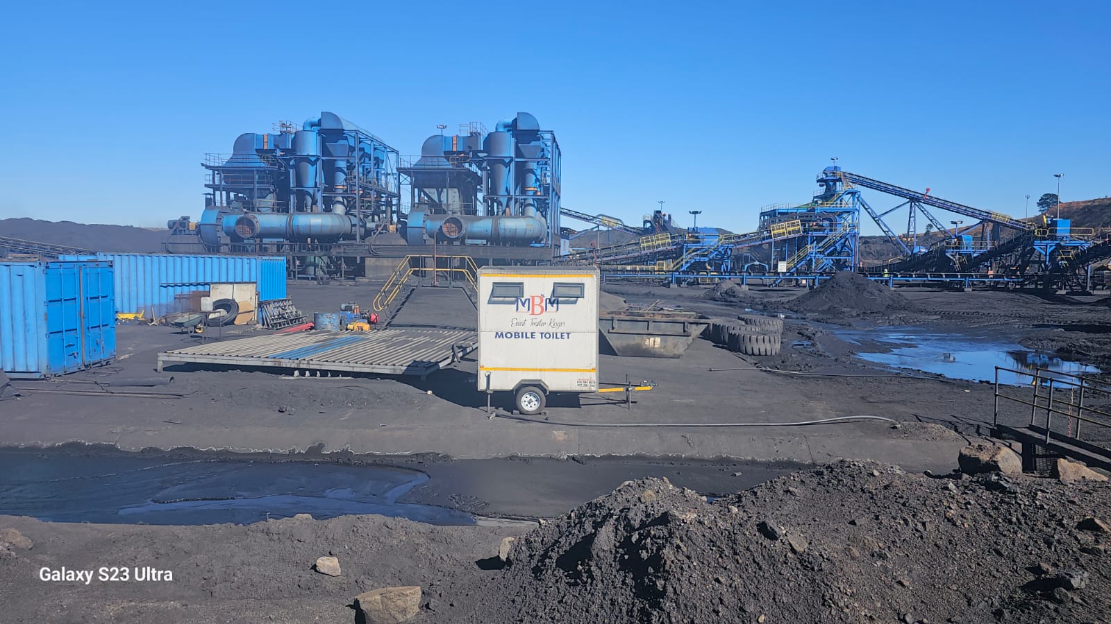 MBM mobile sanitation at an industrial mining site